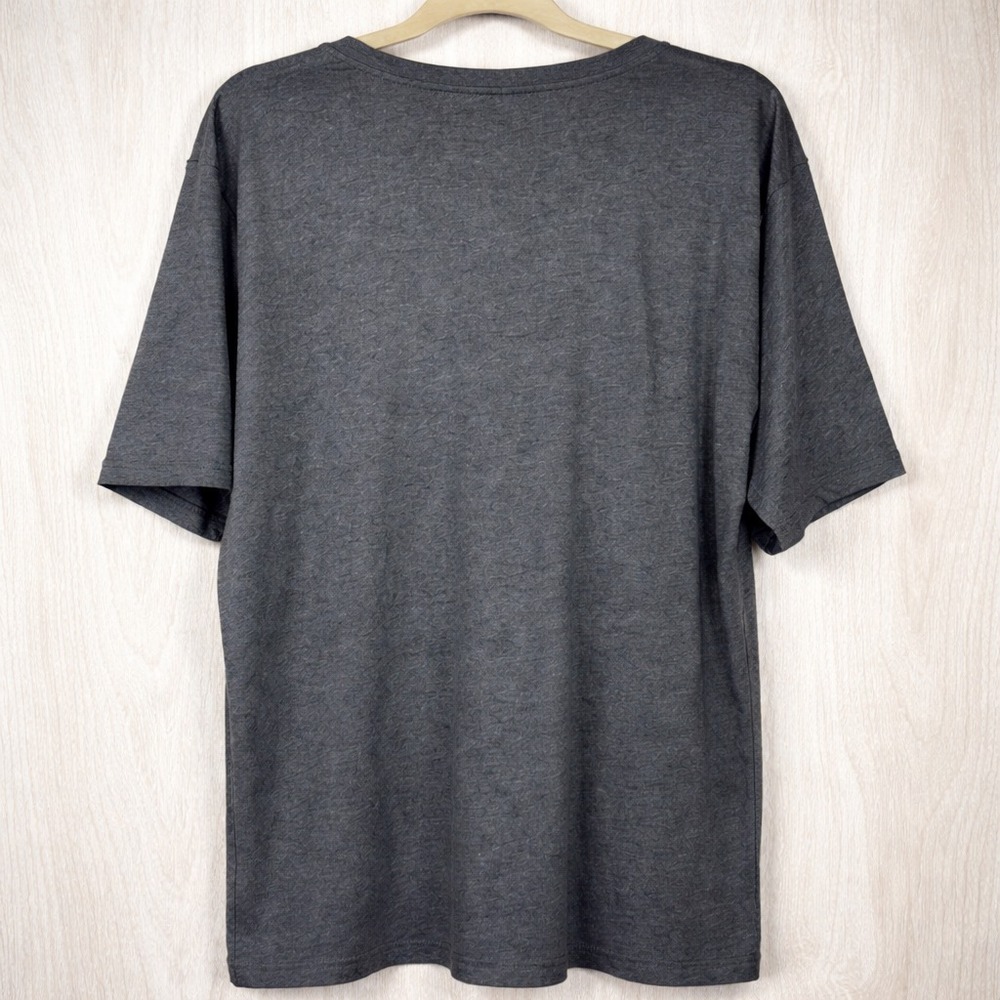 TravisMathew Pima Cotton Tee Gray Stripe Golf Casual Soft Men XXL - Picture 2 of 5